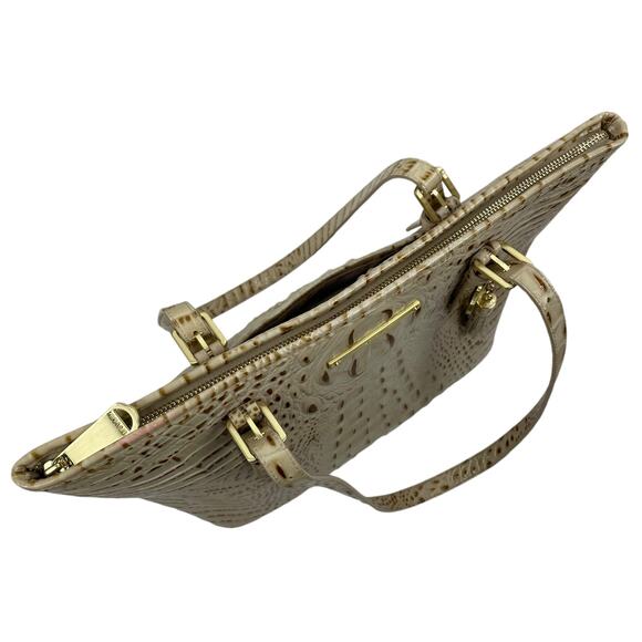 Brahmin Medium Asher Melbourne Tote Bag Shoulder Bag Leather Tan - Picture 7 of 10